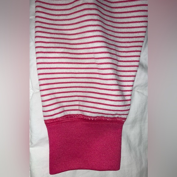 PATAGONIA pink stripe Polartec pants baby girls size 6 months 6M - Picture 4 of 7